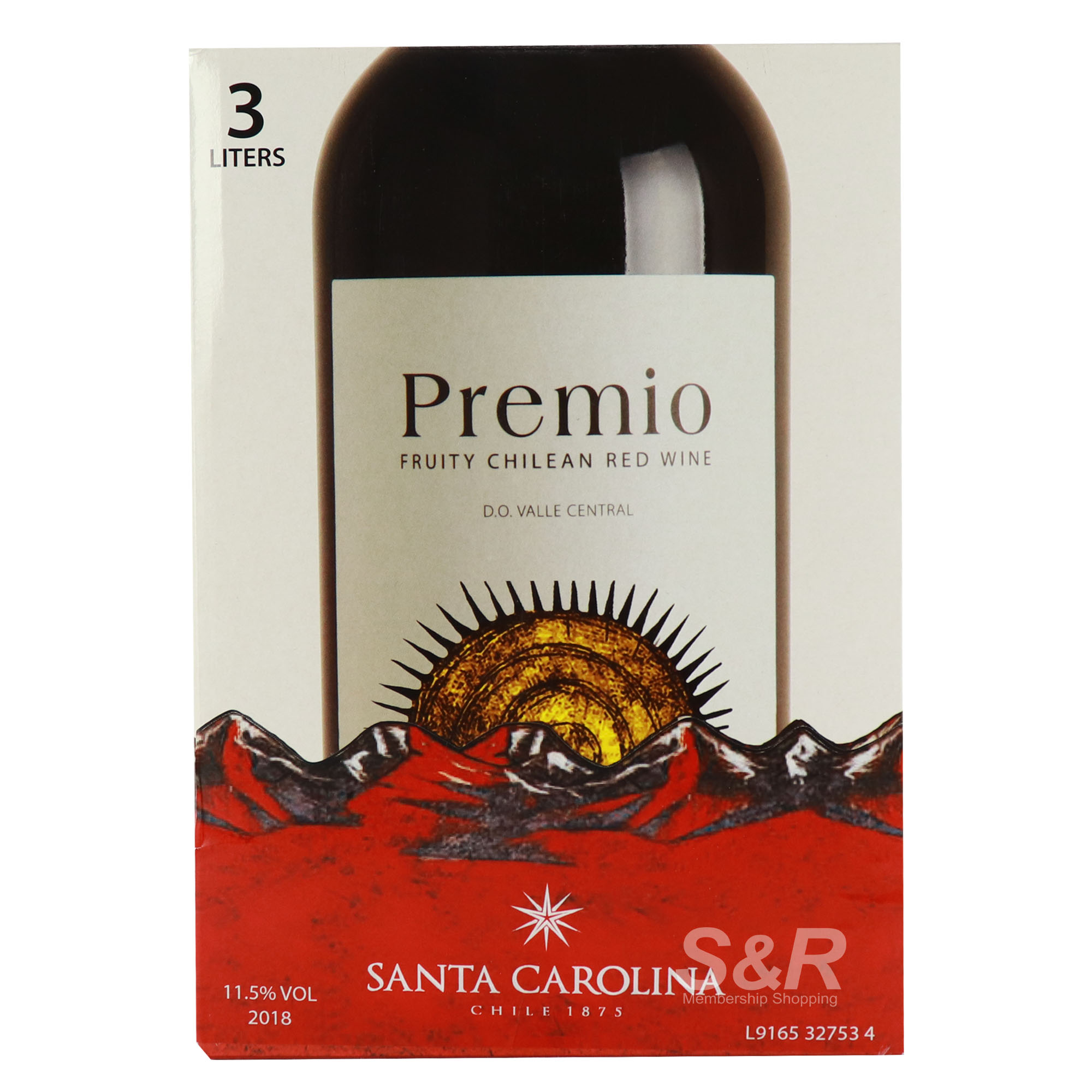 Santa Carolina Premio Fruity Chilean Red Wine 3L Santa Carolina Premio Fruity Chilean Red Wine 3L